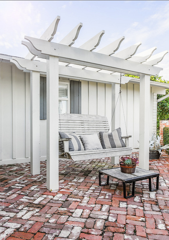 Backayrd. Relaxing Backyard. Swing Backyard. #Backyard Beach Chic Design Interior Designers & Decorators.