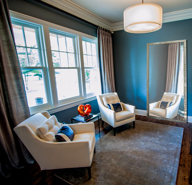Blue Paint Color Ideas. Blue paint color for interiors. #BluePaintColor #BluePaint