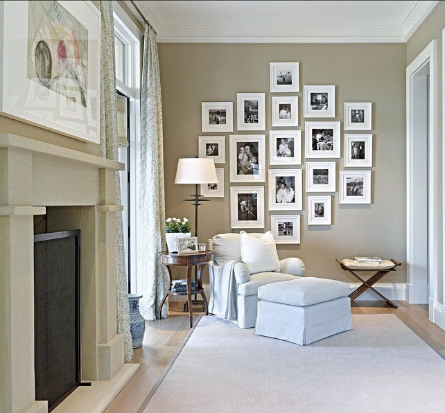 Picture Wall. Picture Wall Ideas. This picture wall makes for a nice personal touch in the house, but at the same time has some style of its own! #PictureWall #WallFrames #Pictures