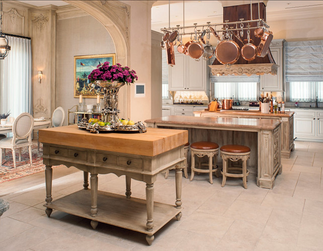 French Kitchen. French Kitchen Design. Traditional French Kitchen. #FrenchKitchen #FrenchInteriors Via Sotheby's Homes.