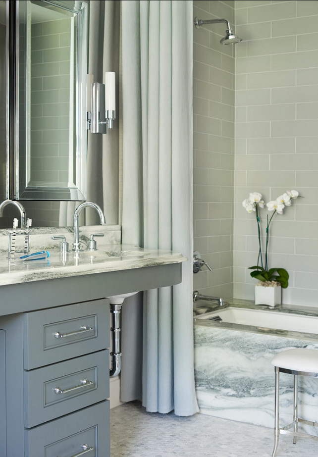Gray Bathroom. Mark WIlliams Design Associates.