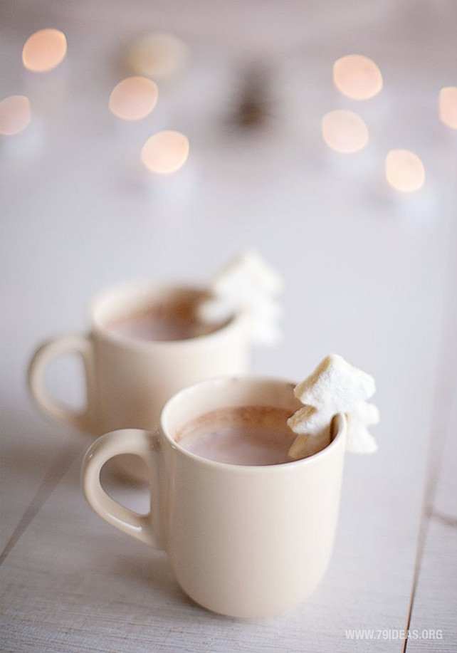 Hot Chococolate. Christmas Hot Chocolate. Via 79Ideas.Org