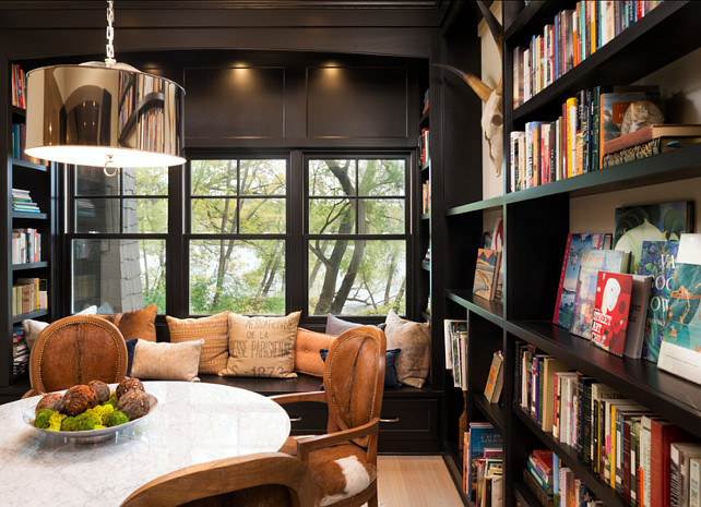 Library and Den Design Ideas. Stunning wood paneled library. Transitional Library. #LibraryDesign #DenDesign #Den #Library Designed by Kyle Hunt & Partners, Incorporated.