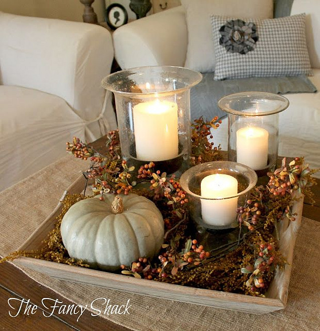 Thanksgiving Interior Decor Ideas. Via The Fancy Shack.