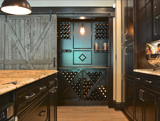 Wine Cellar Ideas. This bar has a great wine storage, which is perfect if you don't have space for a real wine cellar at home. #WineCellar #WineRoom #WineSpaces #WineCabinets #WineStorage