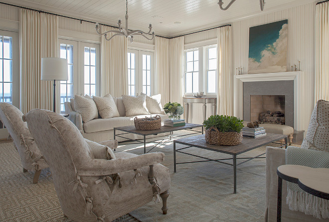 Living Room Benjamin Moore Ivory White