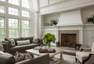 Traditional Living Room with Barrel Ceiling - Home Bunch Interior ...