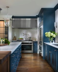 Navy Blue Kitchen - Home Bunch Interior Design Ideas