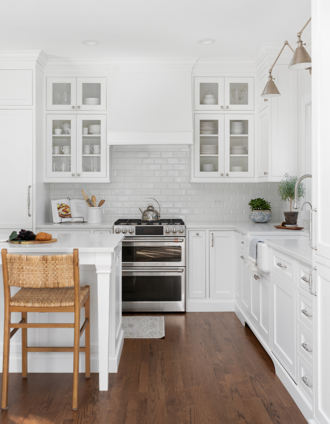 Classic White Kitchen in Benjamin Moore Chantilly Lace - Home