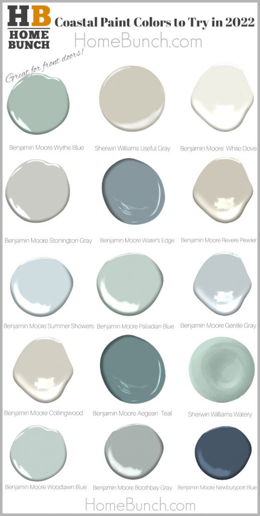 Coastal Paint Colors to Try in 2022 - Home Bunch Interior Design Ideas