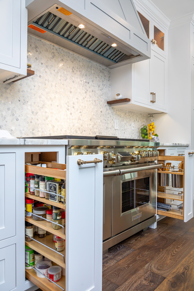 Kitchen with Hidden Pantry - Home Bunch Interior Design Ideas