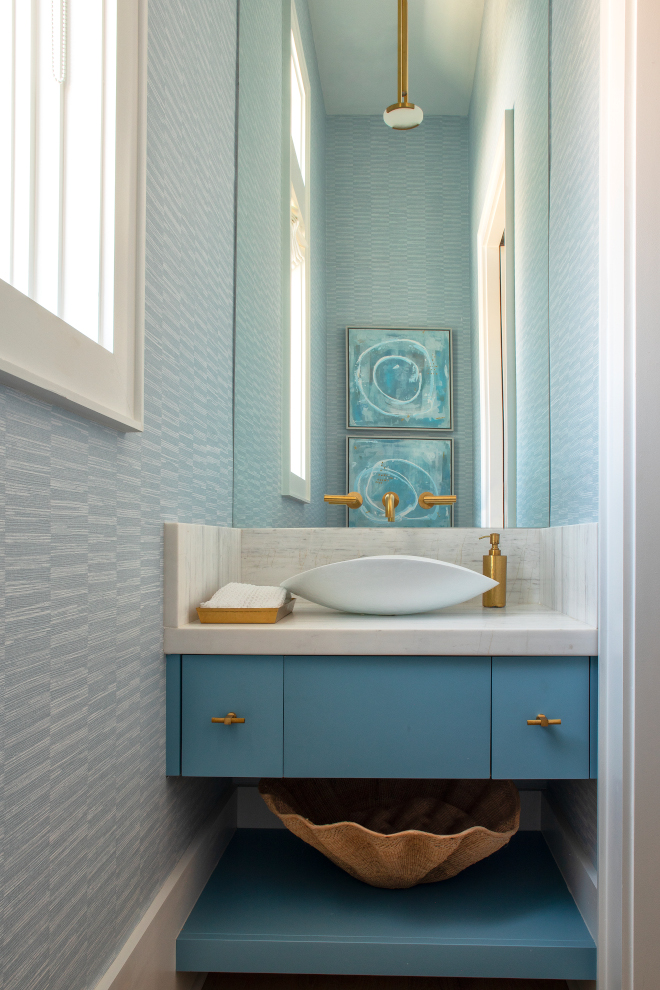 Beach house powder room