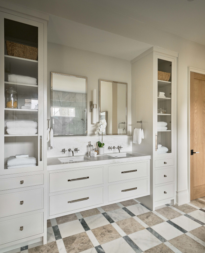 Benjamin Moore Silver Satin Bathroom Cabinet Paint Color gray undertones define this calm shade of white Benjamin Moore Silver Satin Bathroom Cabinet Paint Color gray undertones define this calm shade of white #BenjaminMoore #BenjaminMooreSilverSatin #Bathroom #Cabinet #PaintColor #grayundertones #calmwhite #shadeofwhite