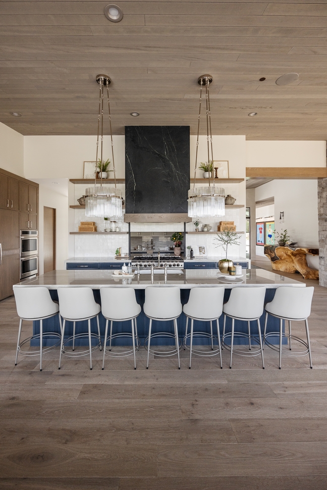 This kitchen is full of authenticity which includes a lift wall concealing a pass-through window to the butlers pantry #kitchen #kitchendesign #kitchenideas #kitchendesignideas #kitchens