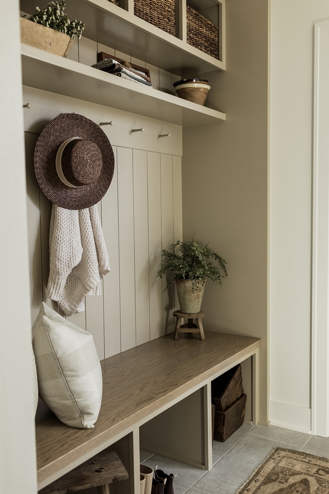 Lockers Bench White oak Stain Matched to Wood Flooring