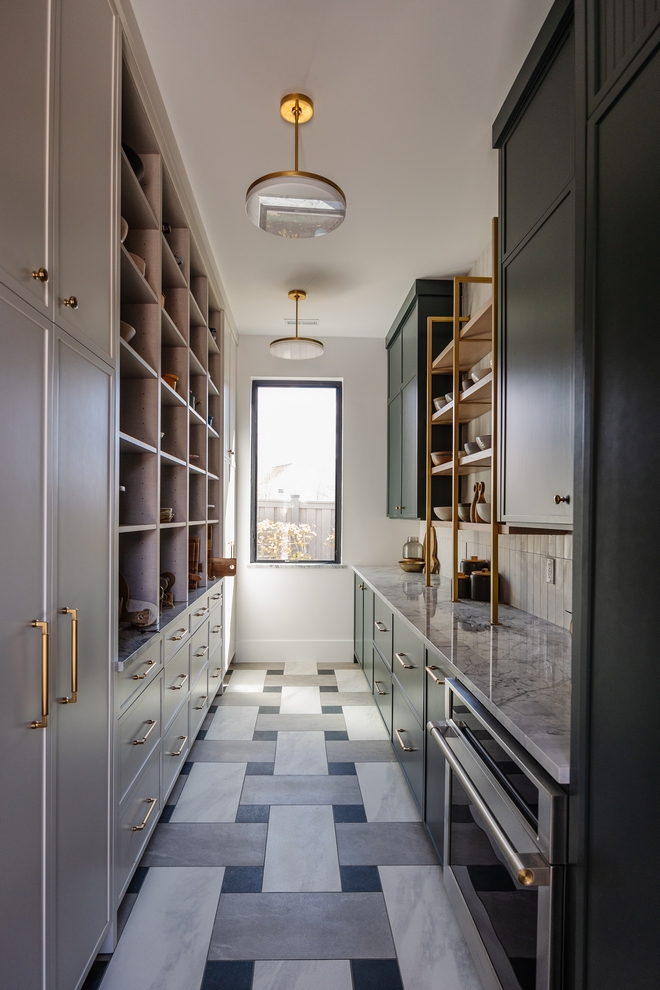 Pantry Inspiration The combination of color and textures found in this pantry is out of this world I really feel inspired by the elements found in this space #pantry