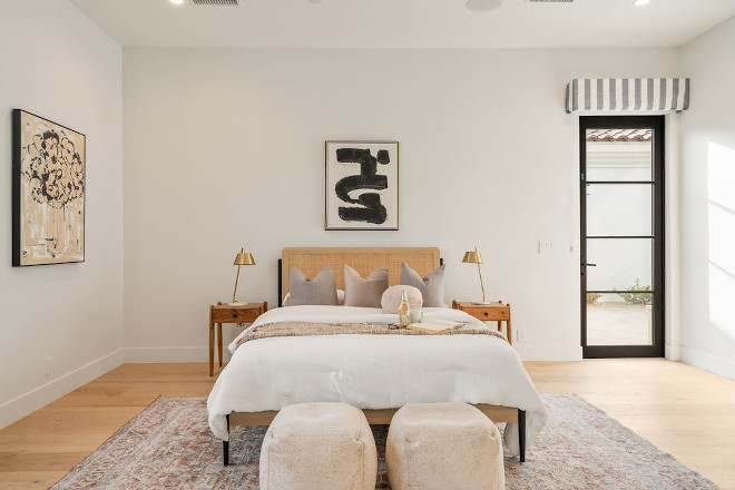 Bedroom with door to courtyard