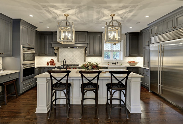 Dark Grey Kitchen - Home Bunch Interior Design Ideas