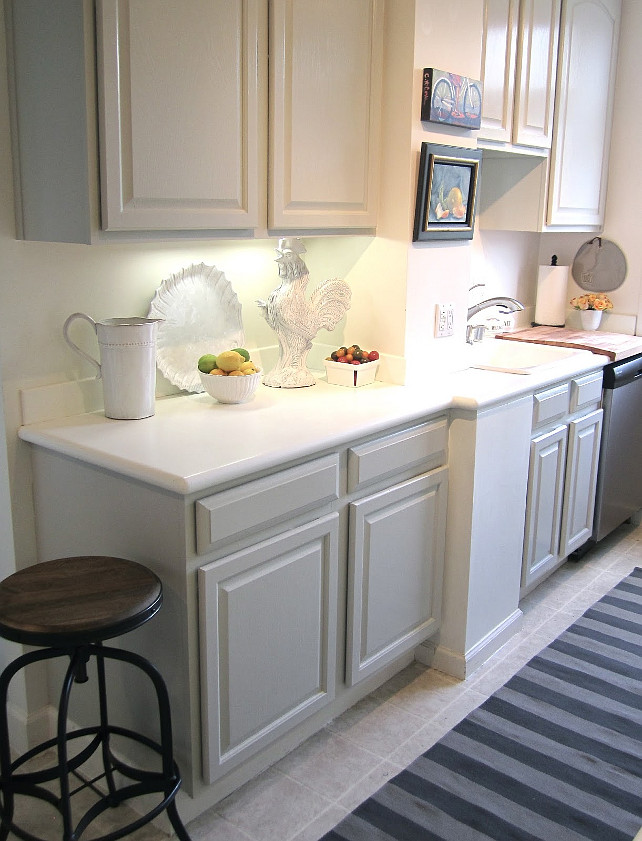 Apartment Kitchen Reno Ideas. Easy Kitchen Reno Ideas. Paint and Decor! #KitchenReno #EasyKitchenReno #AffordableKitchenReno Designed by Chez Vous Home Interiors.