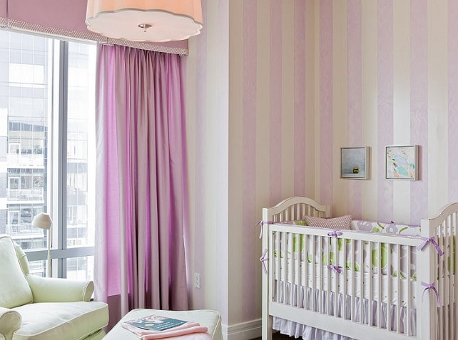 Baby Girl Nursery Design. #NurseryDesign #BabyGirlNursery Terrat Elms Interior Design.