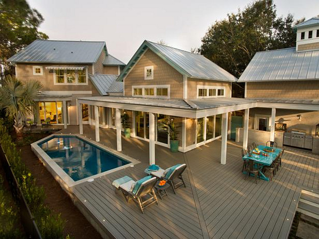 Backyard Ideas. Coastal Inspired backyard. #Backyard