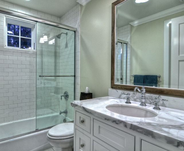 Bathroom. Great Design Ideas for Small Bathrooms. #SmallSpaces #SmallBathroomDesign