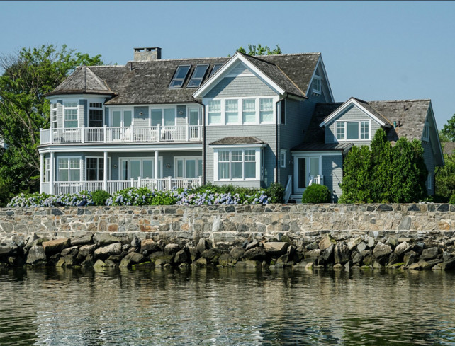 Beach House. Dream Shingle Beach House with Coastal Interiors. #BeachHouse #CoastalInteriors #CoastalDecor #BeachyDecor #NauticalDecor