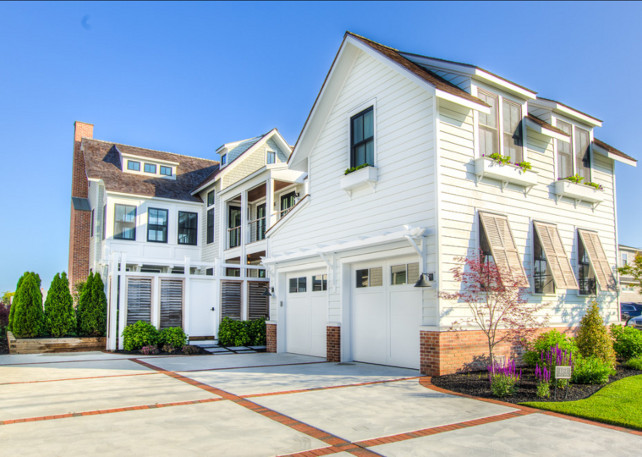 Beach House. Transitional Beach House with coastal Interiors. #BeachHouse #Interiors