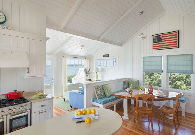 Coastal Interiors. Beautiful beach cottage with inspiring coastal interiors. #Cottage #CottageInteriors #CoastalInteriors #CoastalInteriorIdeas