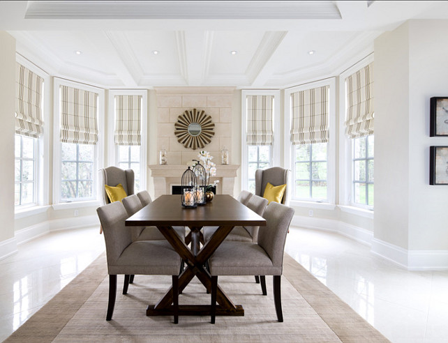 Dining Room. Casual Dining Room Design. Dining Room Ideas. #DiningRoom #DiningRoomIdeas #DiningRoomDesign Designed by Jane Lockhar.