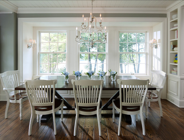 Eating Nook. Eating Nook with waterviews and casual decor. #EatingNook #CasualEatingNook #CasualEatingArea Designed by Yunker Associates Architecture.