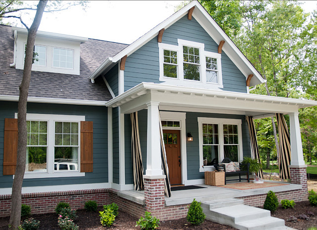 Exterior Paint Color. Exterior Paint Color Ideas. The siding color of this home is a PPG (Porter Paint) color called Cannon Gray. #ExteriorPaintColor. Designed by Everything Home by Wendy Langston.