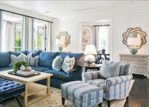 Home with Classic Blue & White Interiors - Home Bunch Interior Design Ideas