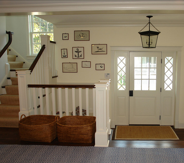 Foyer. Coastal Foyer Ideas. Foyer with coastal decor. Peter Zimmerman Architects.