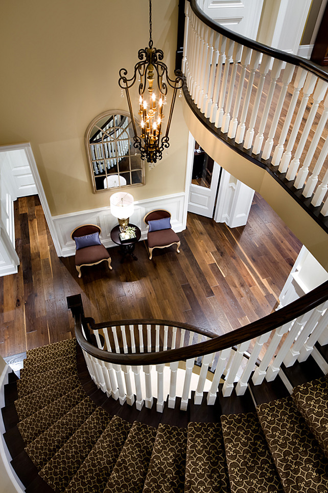 Foyer. Traditional Foyer and Staircase Ideas. #Foyer #Staircase #TraditionalInteriors Designed by Jane Lockhart.