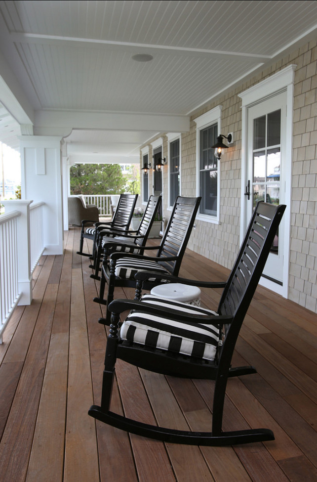 Front Porch. Front porch with rocking chairs. Great causal front porch. #Porch #FrontPorch #PorchIdeas