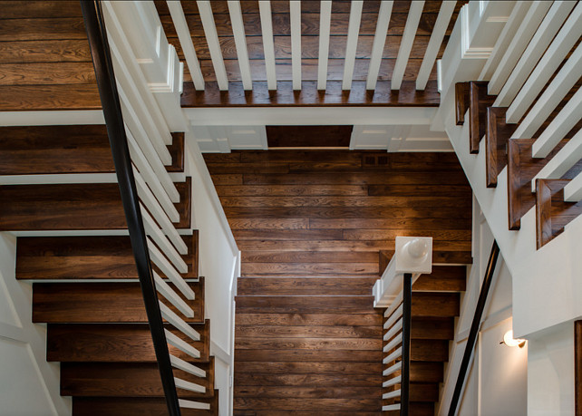 Hardwood Flooring Ideas. Custom Stained Hardwood Floors. The hardwood floors are Hickory and is natural. It is pre-finished. #HardwoodFloors #HardwoodFlooring #HardwoodFloorIdeas #Hickory