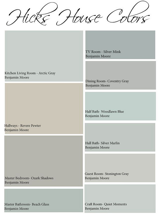 Interior Color Palette Ideas Interior Color Palette Ideas for the entire house. Easy Interior Color Palette Ideas. #ColorPalette #InteriorColorPalette Via Hicks House. 