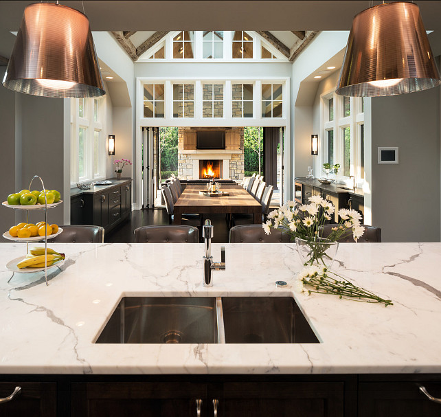 Kitchen with Marble Countertop. John Kraemer & Sons. 