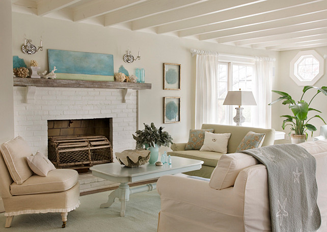 Living Room. Coastal Living Room Decor. #LivingRoom #CoastalDecor