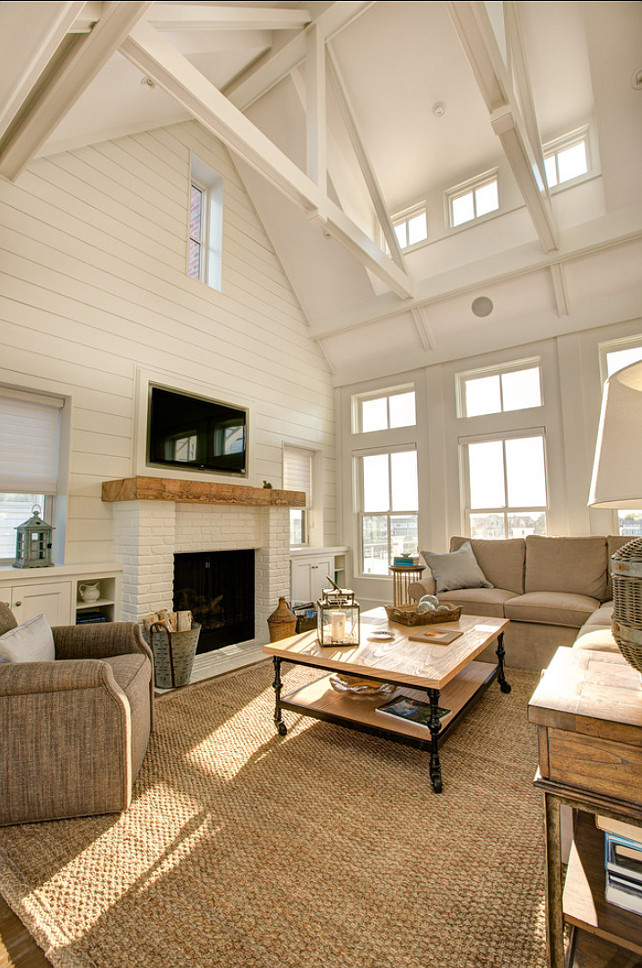 Living Room. I am loving this neutral living room with subtle coastal decor and with this classic furniture layout.#LivingRoom #LivingRoomDesign #LivingRoomFurniture #LivingRoomFurnitureLayout