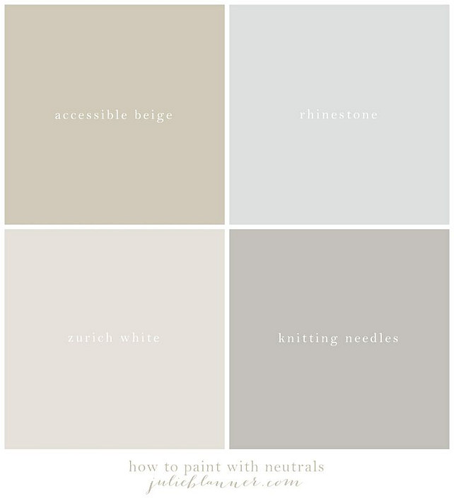 Neutral Color Palette Ideas. Sherwin Williams Neutral Paint Color. Sherwin Williams Neutral Paint Color. Via Julie Blanner.
