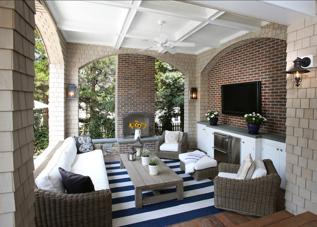 Patio Furniture. Comfortable outdoor living room with comfortable patio furniture. #PatioFurniture #outdoorFunriture