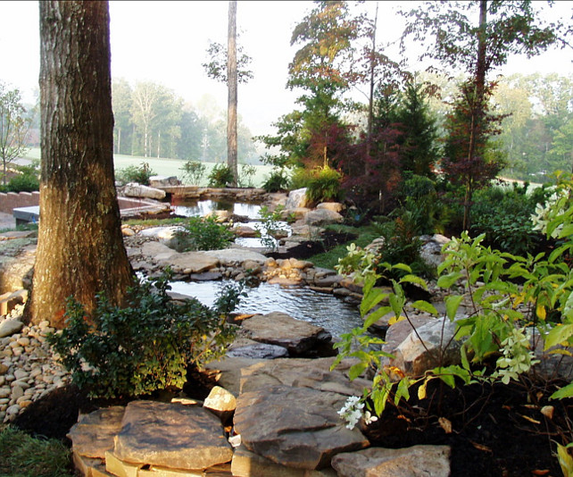 Pond. Garden Pond Ideas. Natural pond design. Acadia Design Group