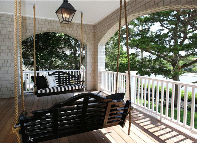 Porch Swing. Porch swing ideas. #Porch #PorchSwing #Swing