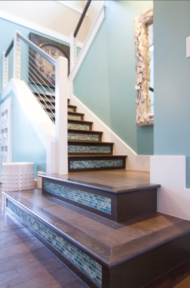 Staircase. Staircase Design. Coastal inspired staircase. #Staircase