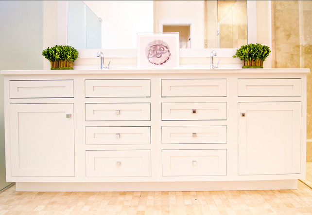 Vanity Design. Bathroom Vanity Design. Plenty of storage space in this bathroom vanity. #Vanity #Bathroom